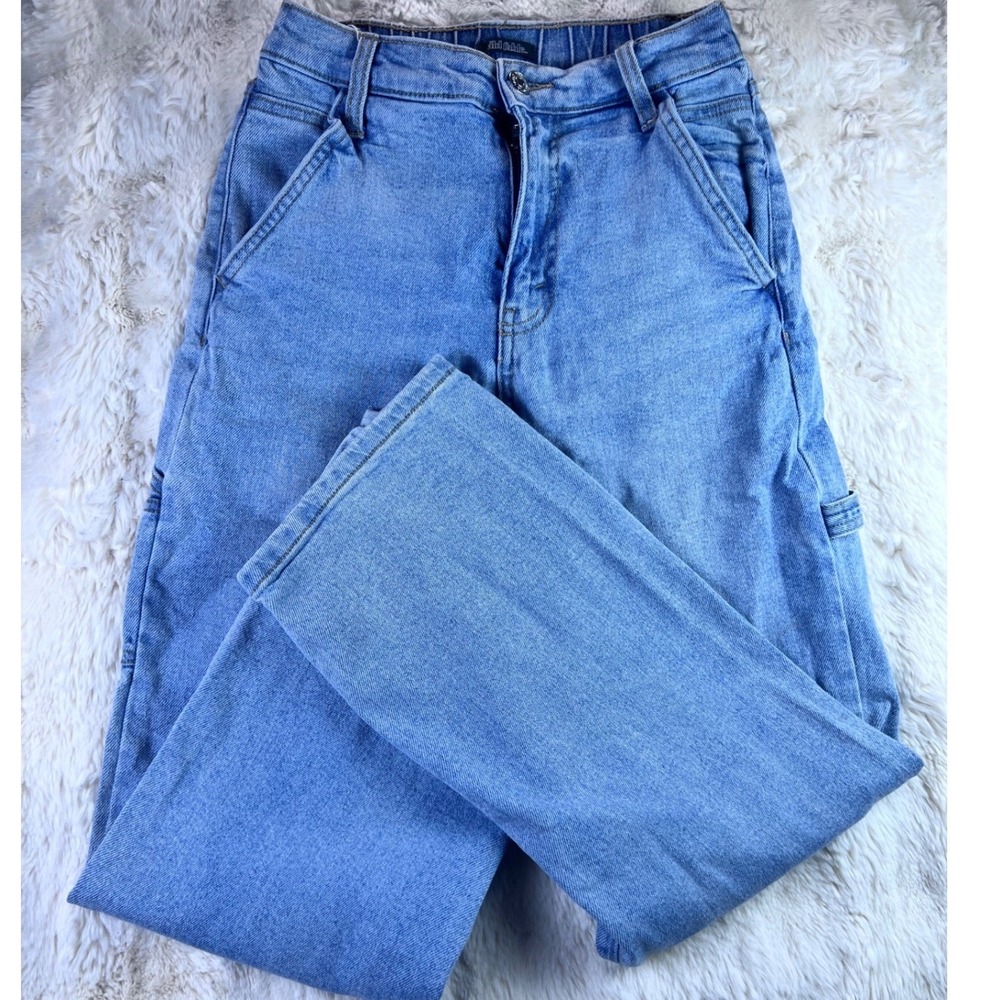 Wild Fable Highest Rise Utility Jeans Light Wash Carpenter Pants Size 00.  A16